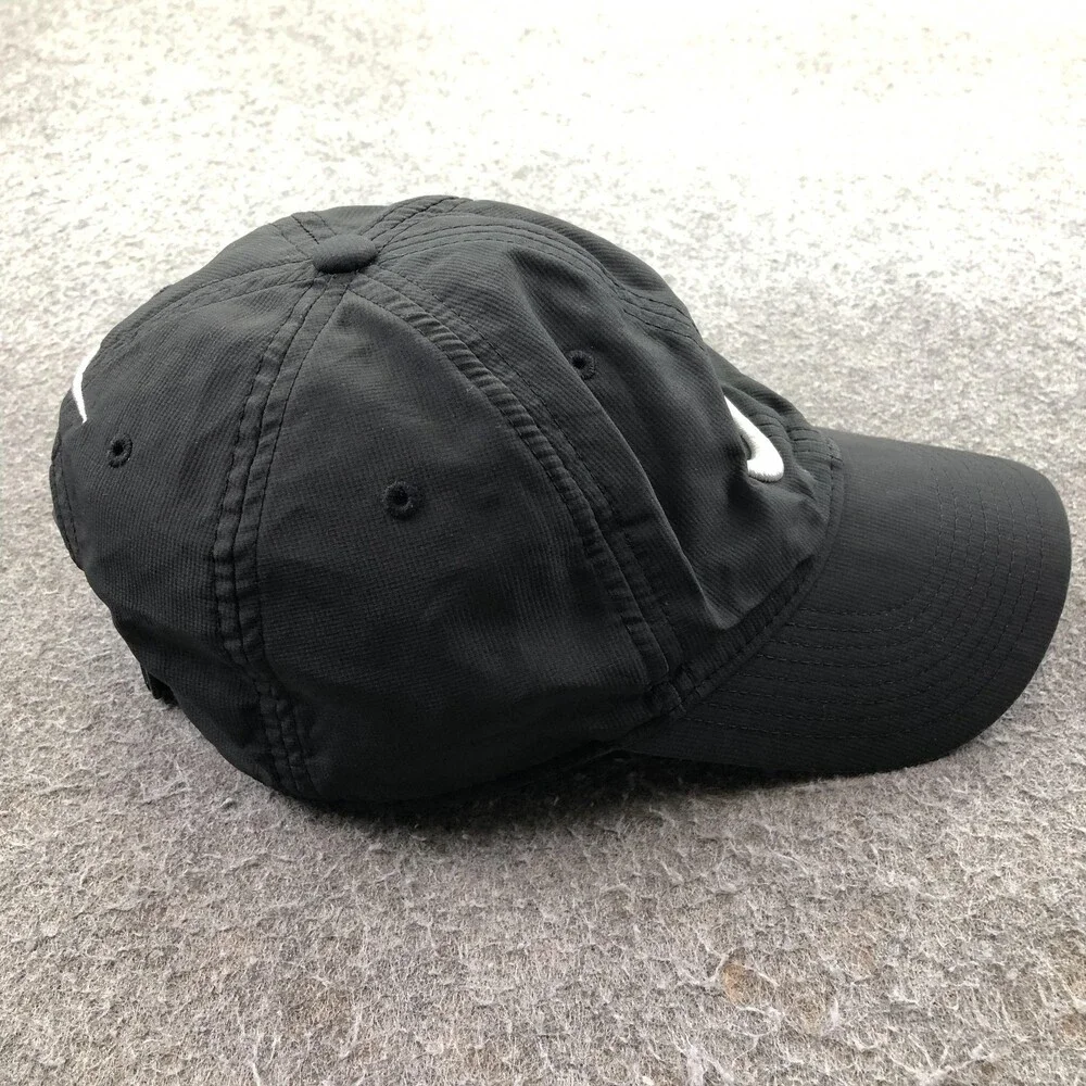 Nike Hat Cap Strap Back Mens One Size Black LEGACY91 Dri-FIT Swoosh Baseball